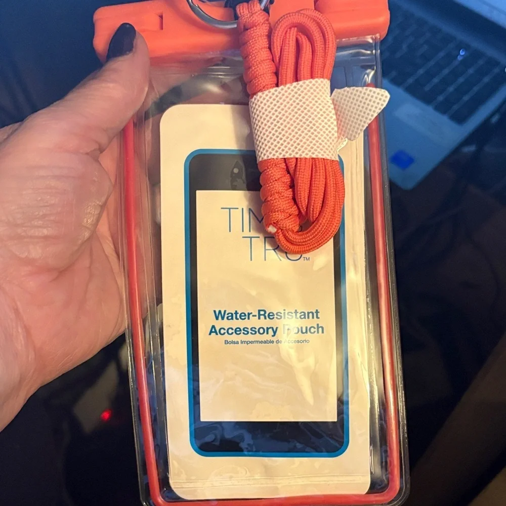 Time and Tru Bright Orange Phone Pouch